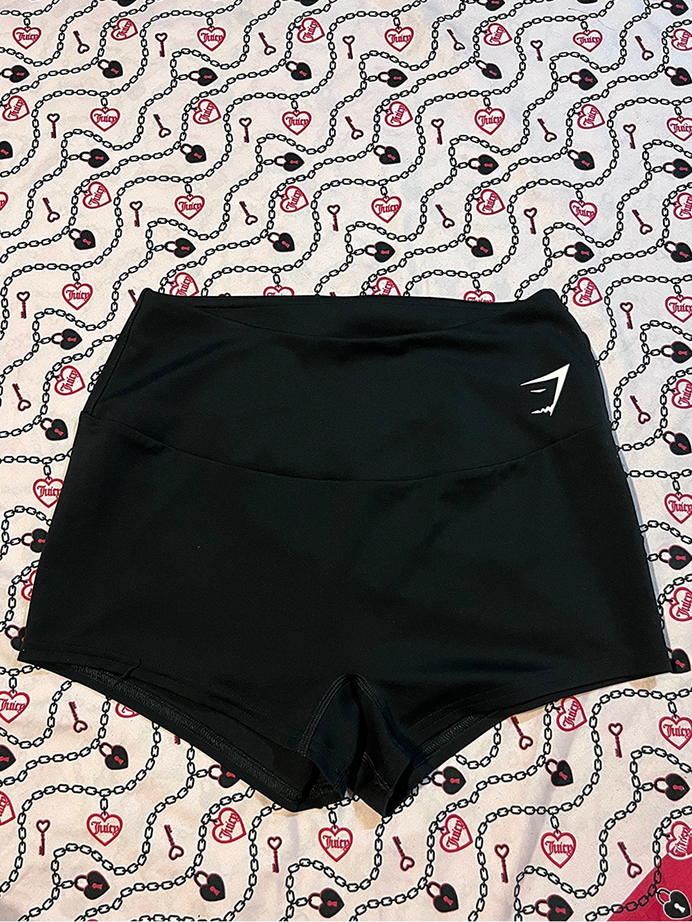 Gymshark Black High-Waist Bike Shorts